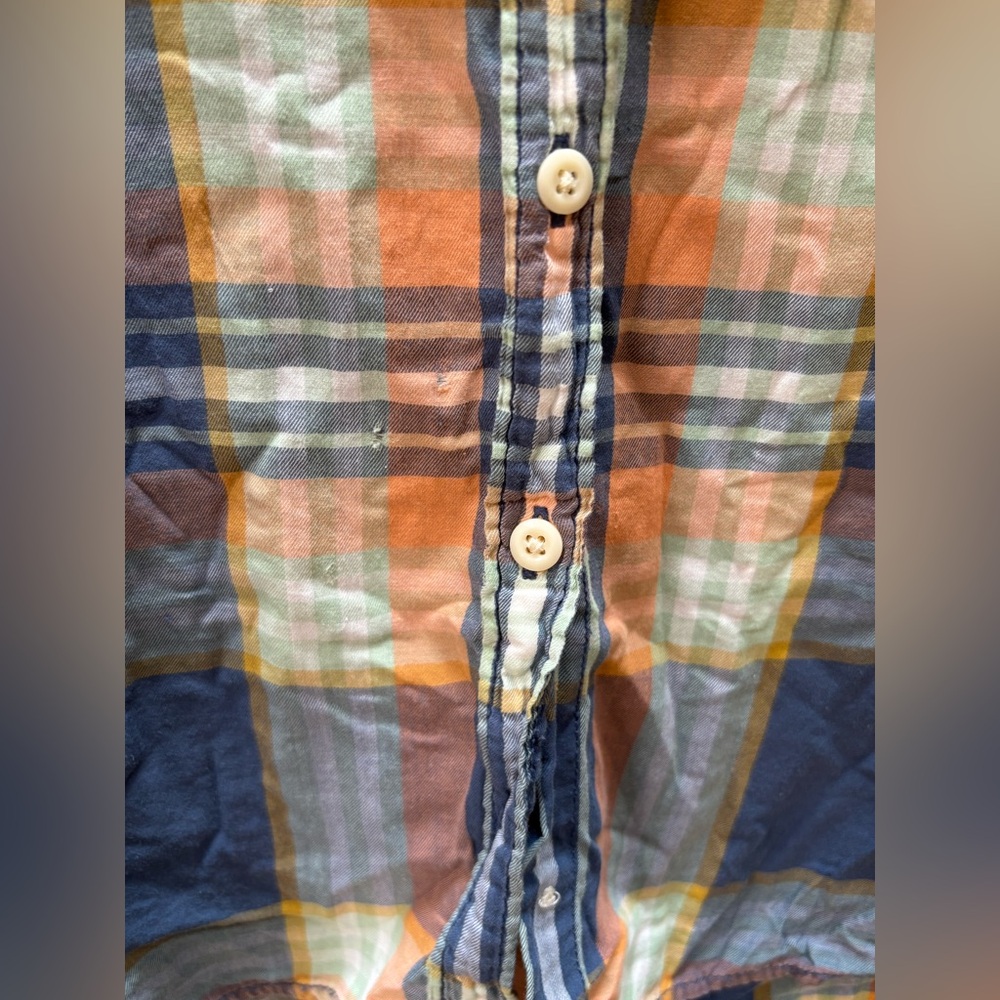 Denim & Supply Ralph Lauren S Utility Western Blue Plaid Button-Down Shirt - Picture 2 of 4